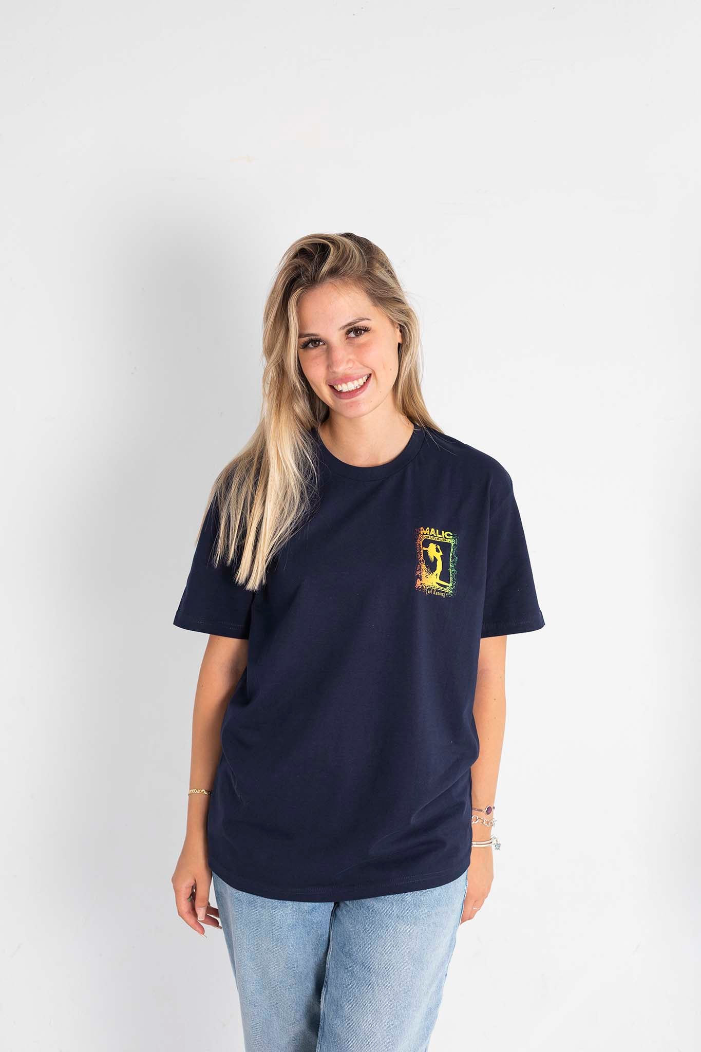 Camiseta COOL RUNNIN'S TRIBE azul marino