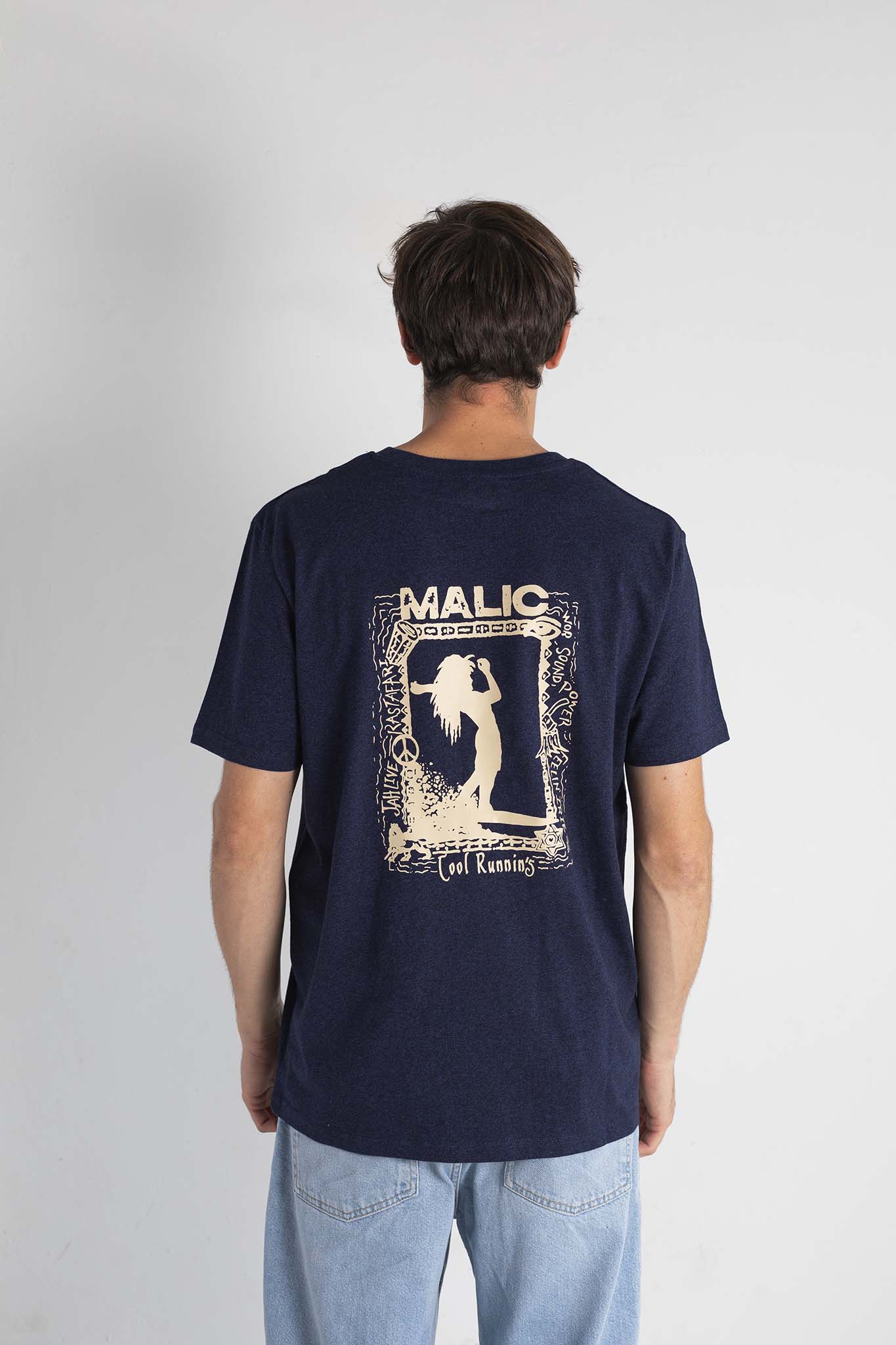 Camiseta COOL RUNNIN'S mellange marino