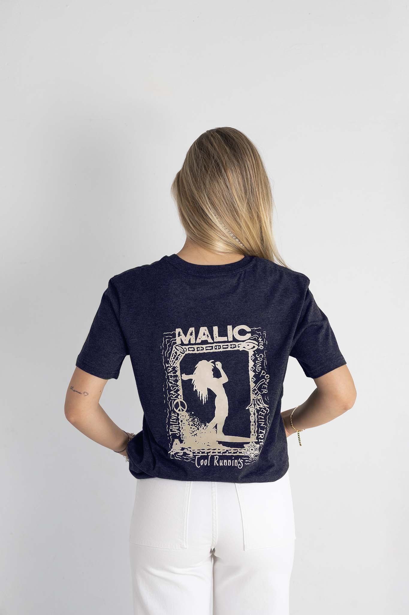 Camiseta COOL RUNNIN'S mellange marino
