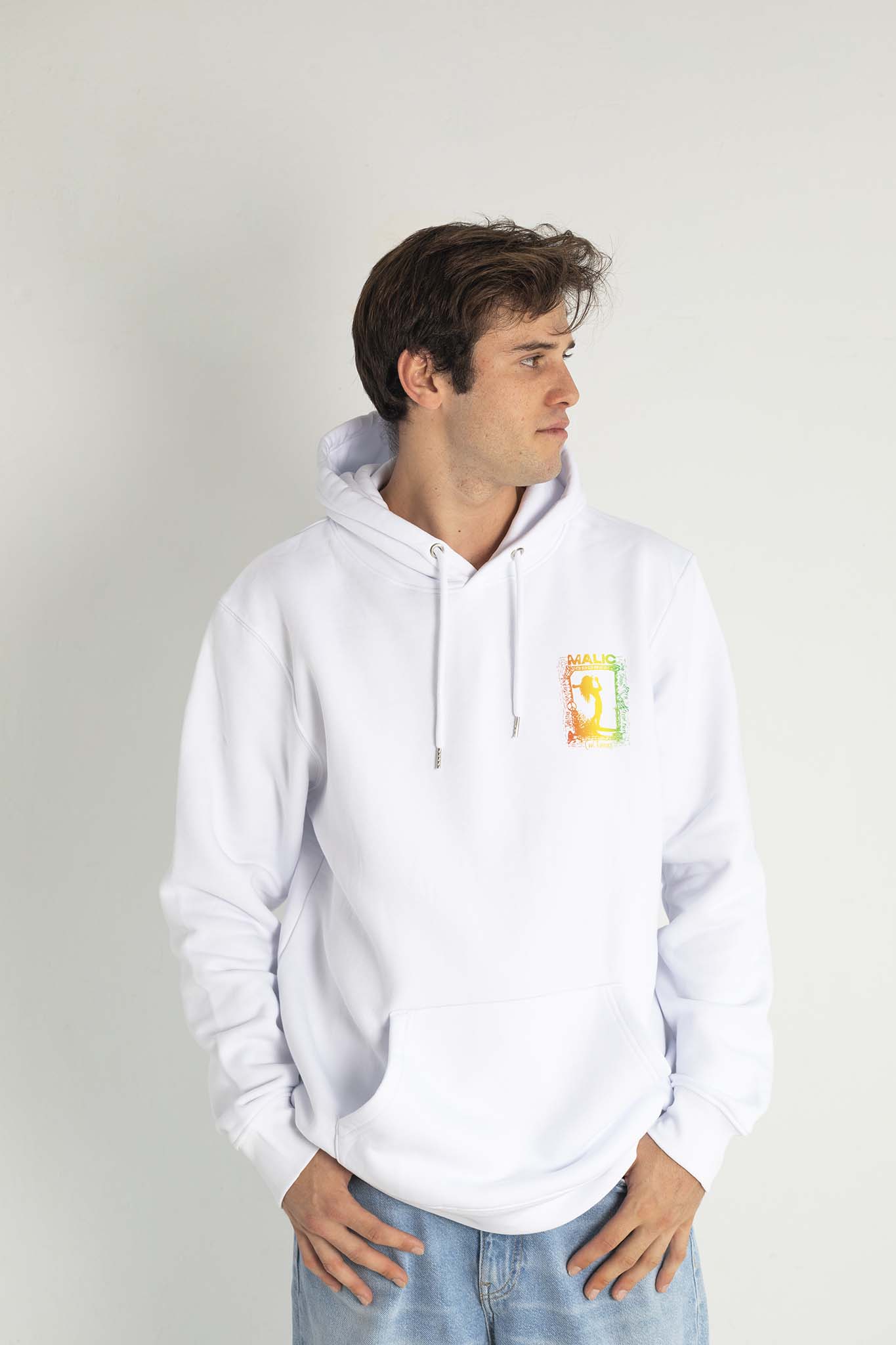 Hoodie COOL RUNNIN'S TRIBE blanca