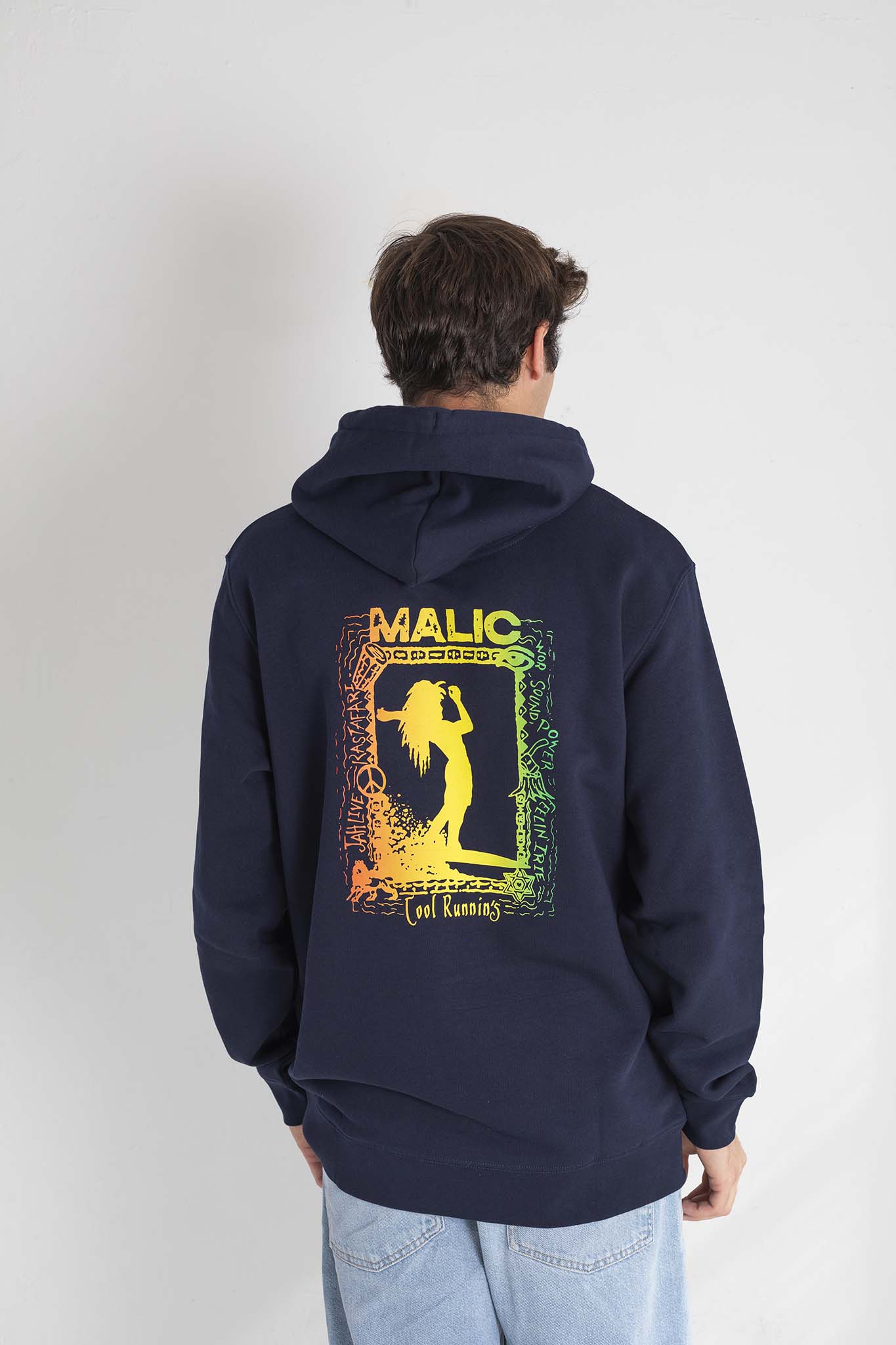 Hoodie COOL RUNNIN'S TRIBE azul marino