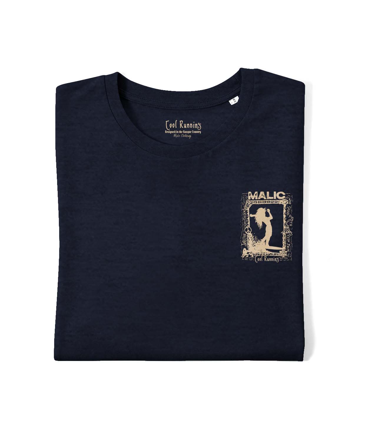 Camiseta COOL RUNNIN'S mellange marino