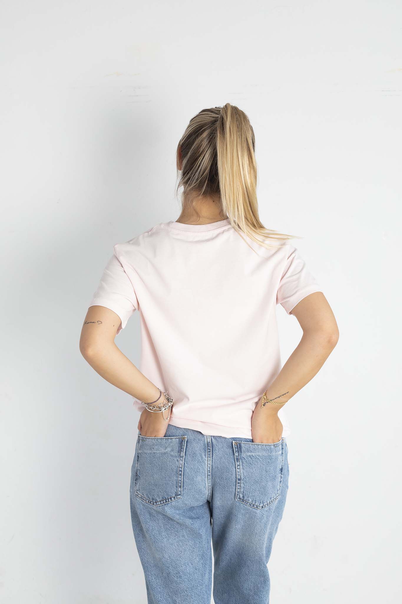 Camiseta DON'T PANIC rosa
