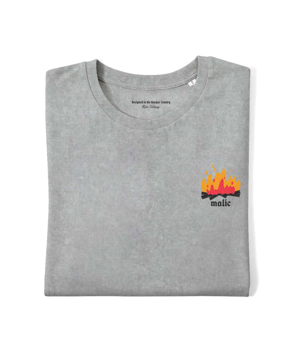 Camiseta DON'T PANIC gris vintage