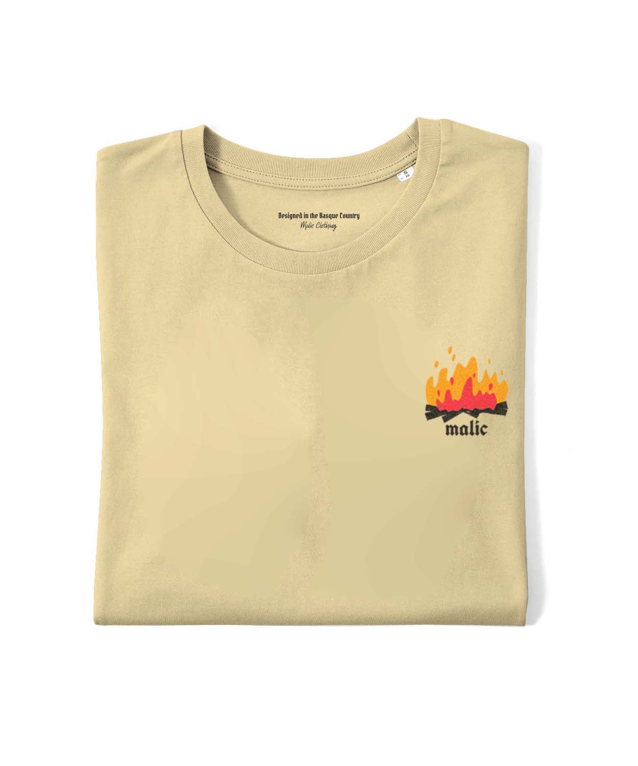 Camiseta DON'T PANIC amarillo mantequilla