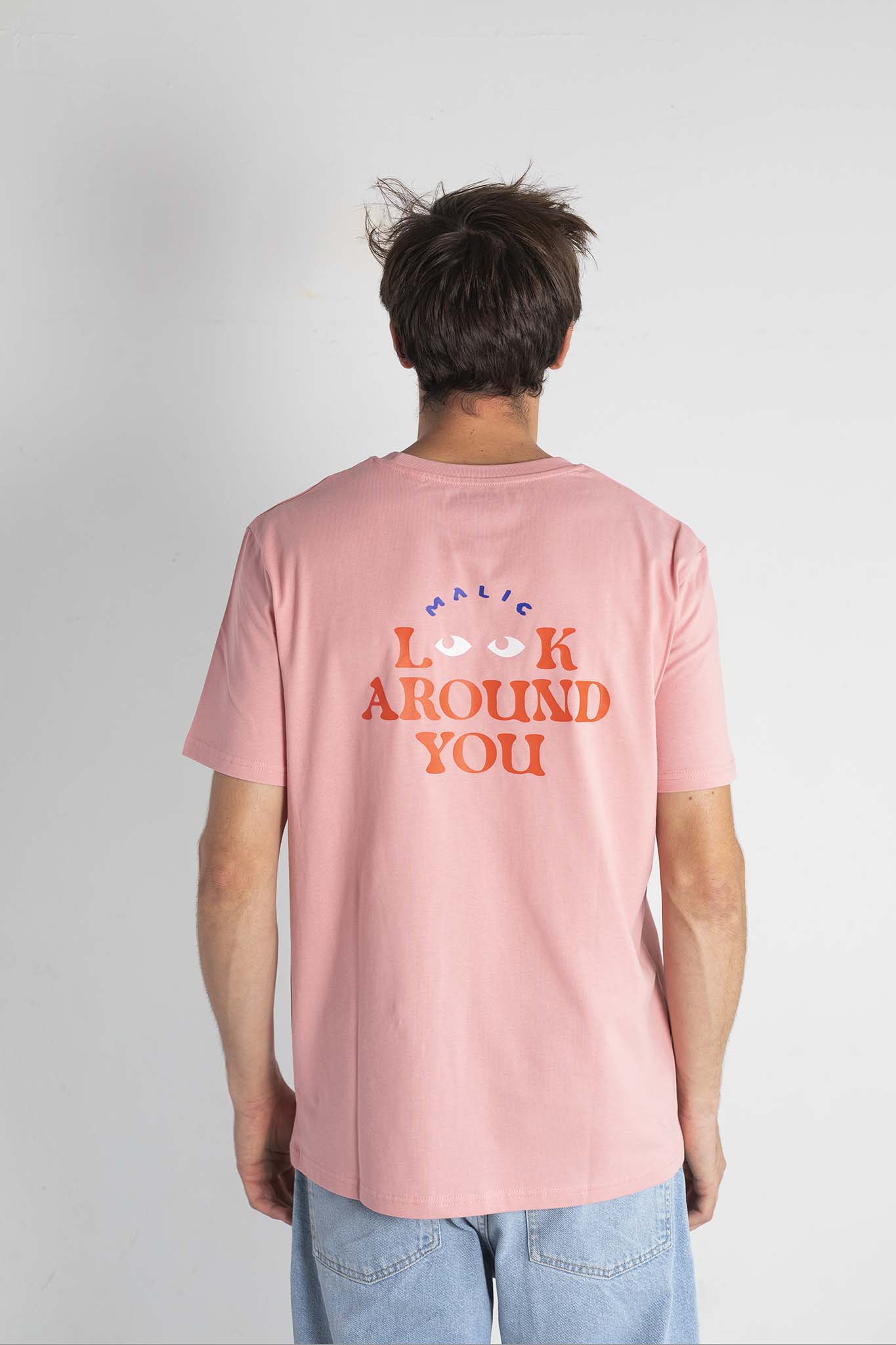 Camiseta LOOK AROUND rosa canyon