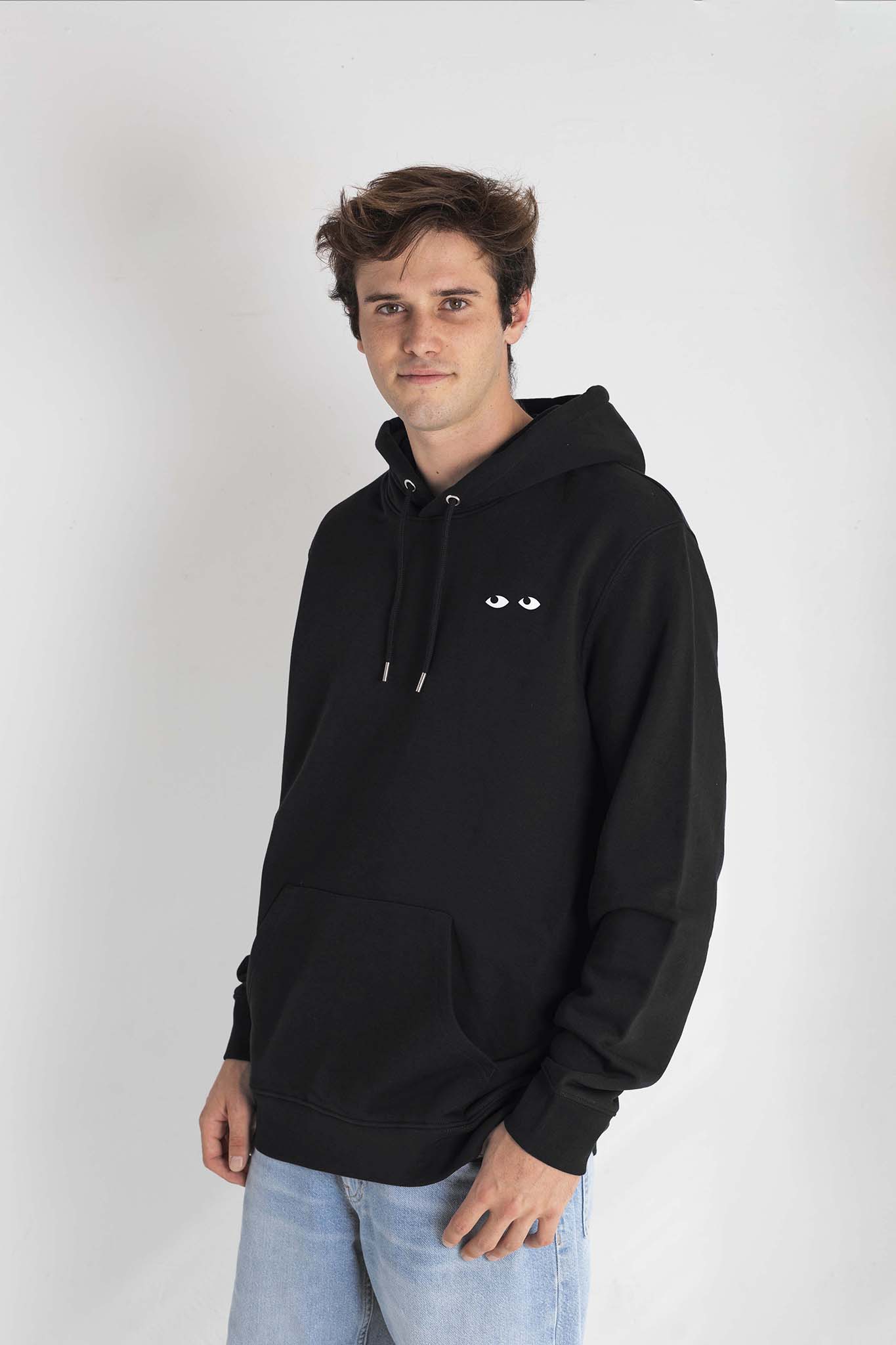 Hoodie LOOK AROUND negra