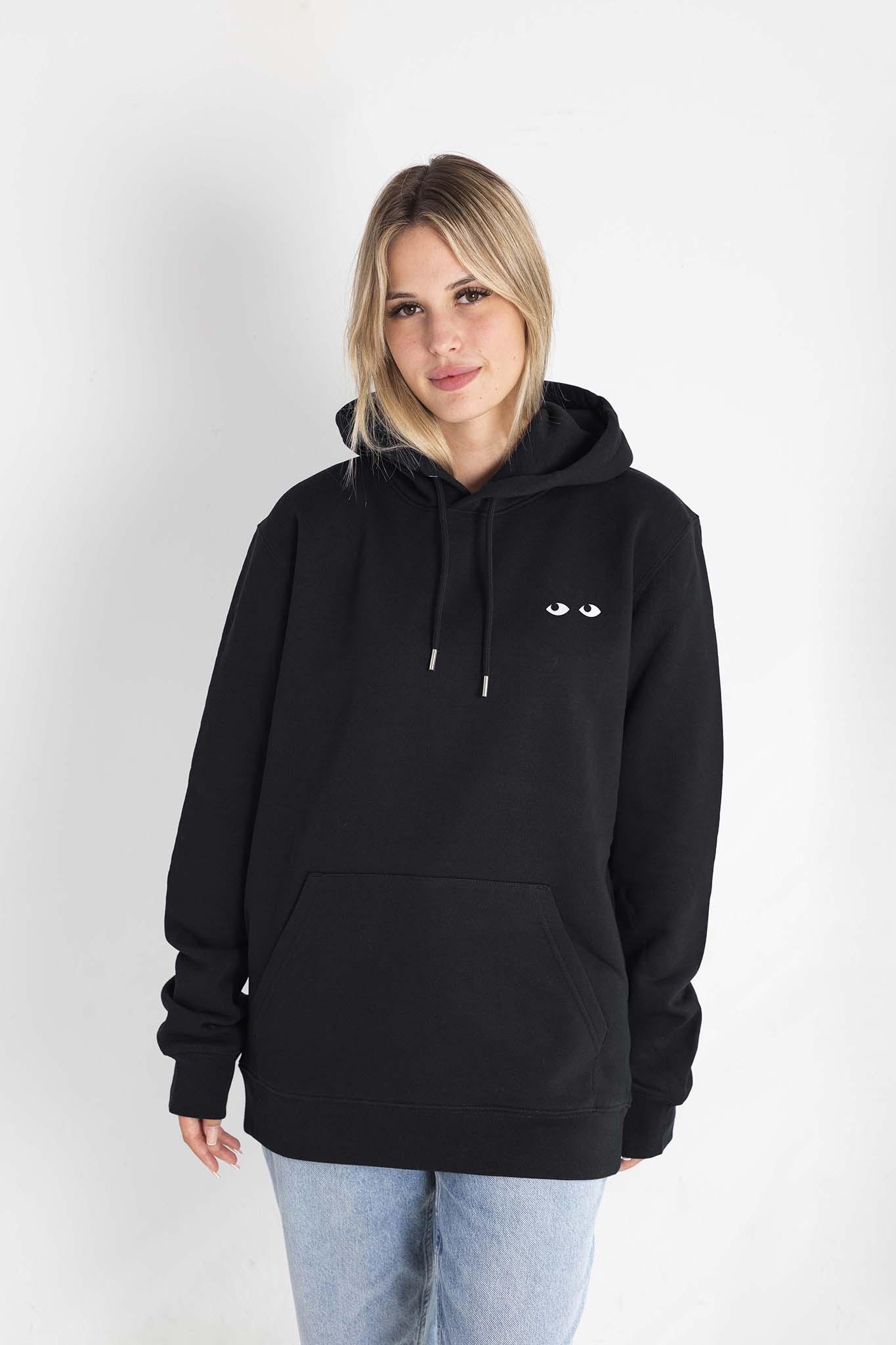 Hoodie LOOK AROUND negra