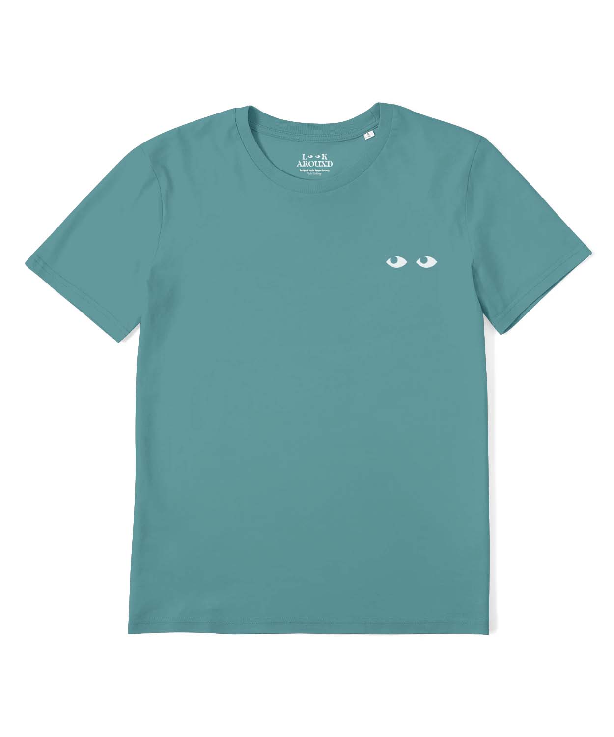 Camiseta LOOK AROUND turquesa