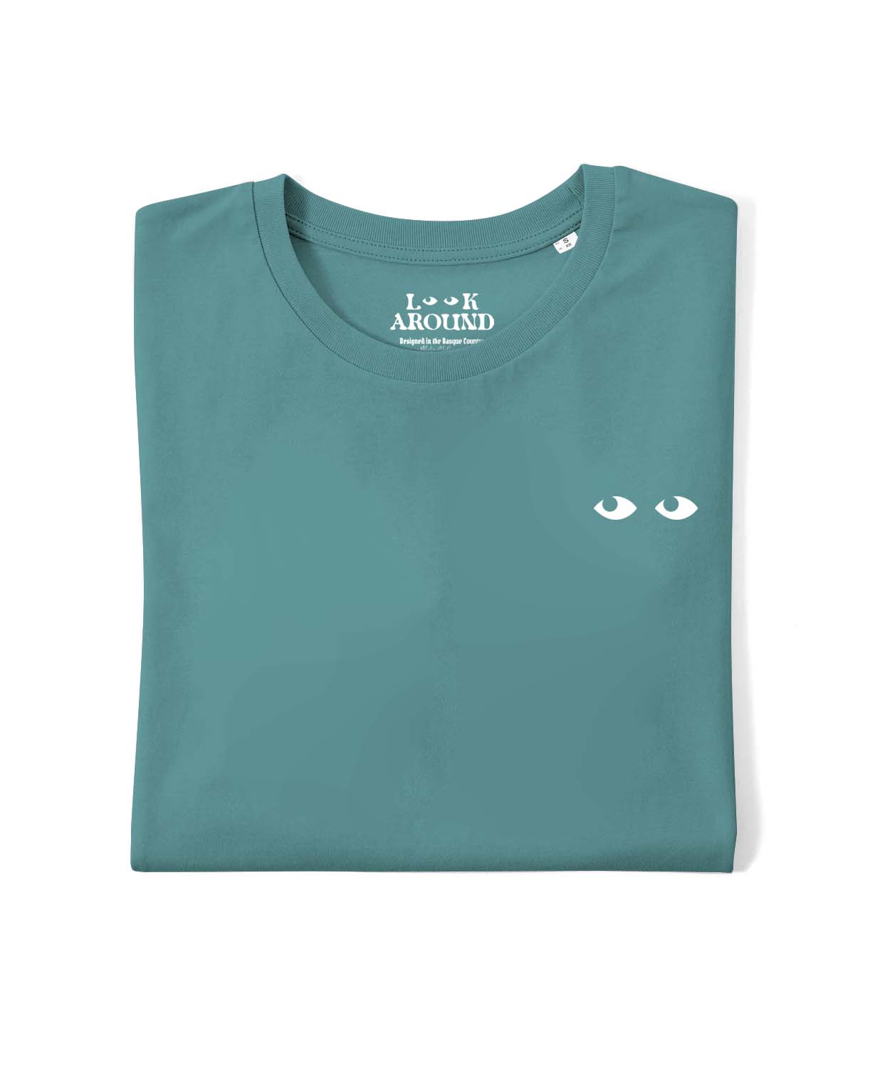 Camiseta LOOK AROUND turquesa