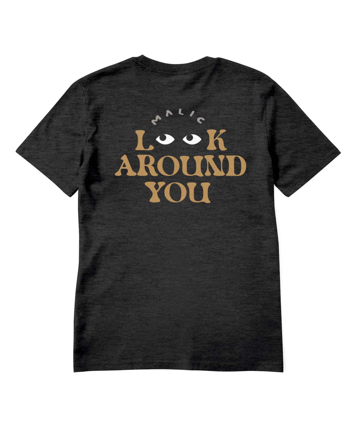 Camiseta LOOK AROUND gris mellange