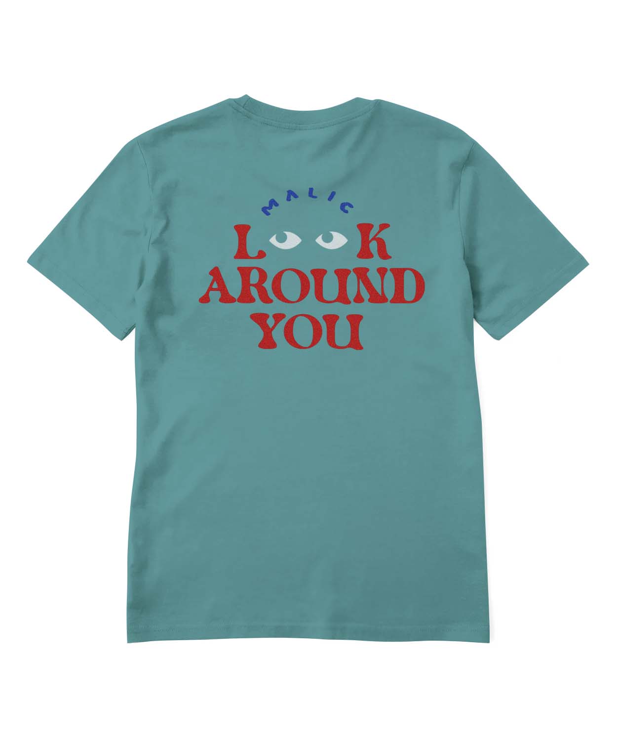 Camiseta LOOK AROUND turquesa