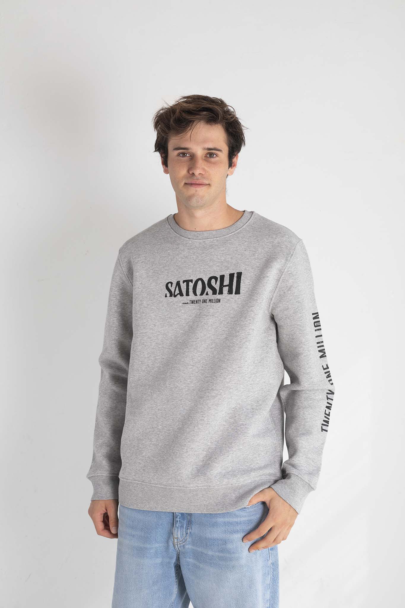 Sudadera SATOSHI gris mellange