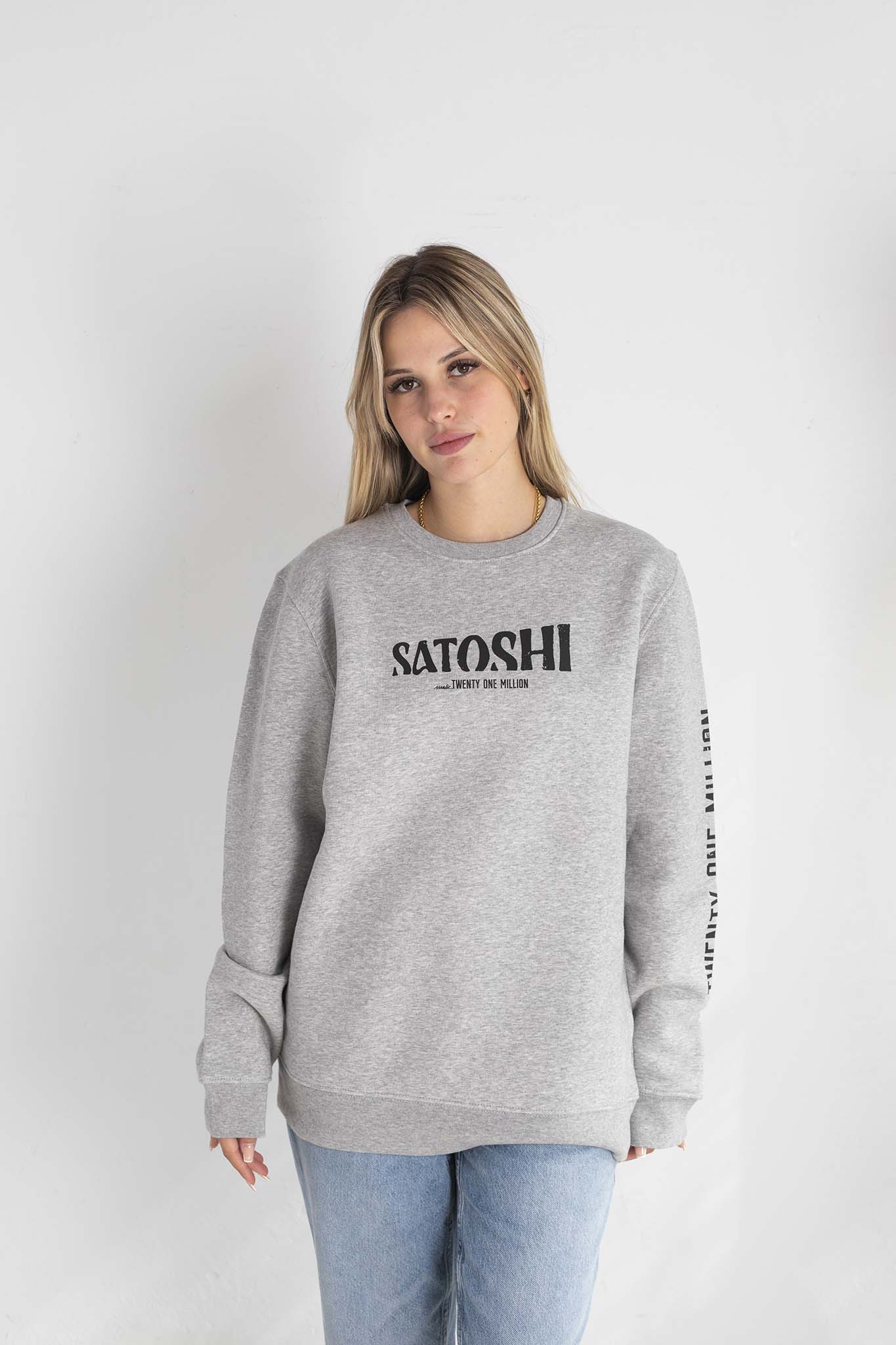 Sudadera SATOSHI gris mellange