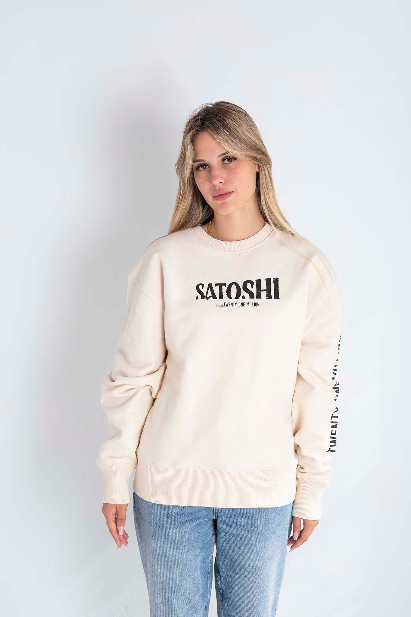 Sudadera SATOSHI beige natural