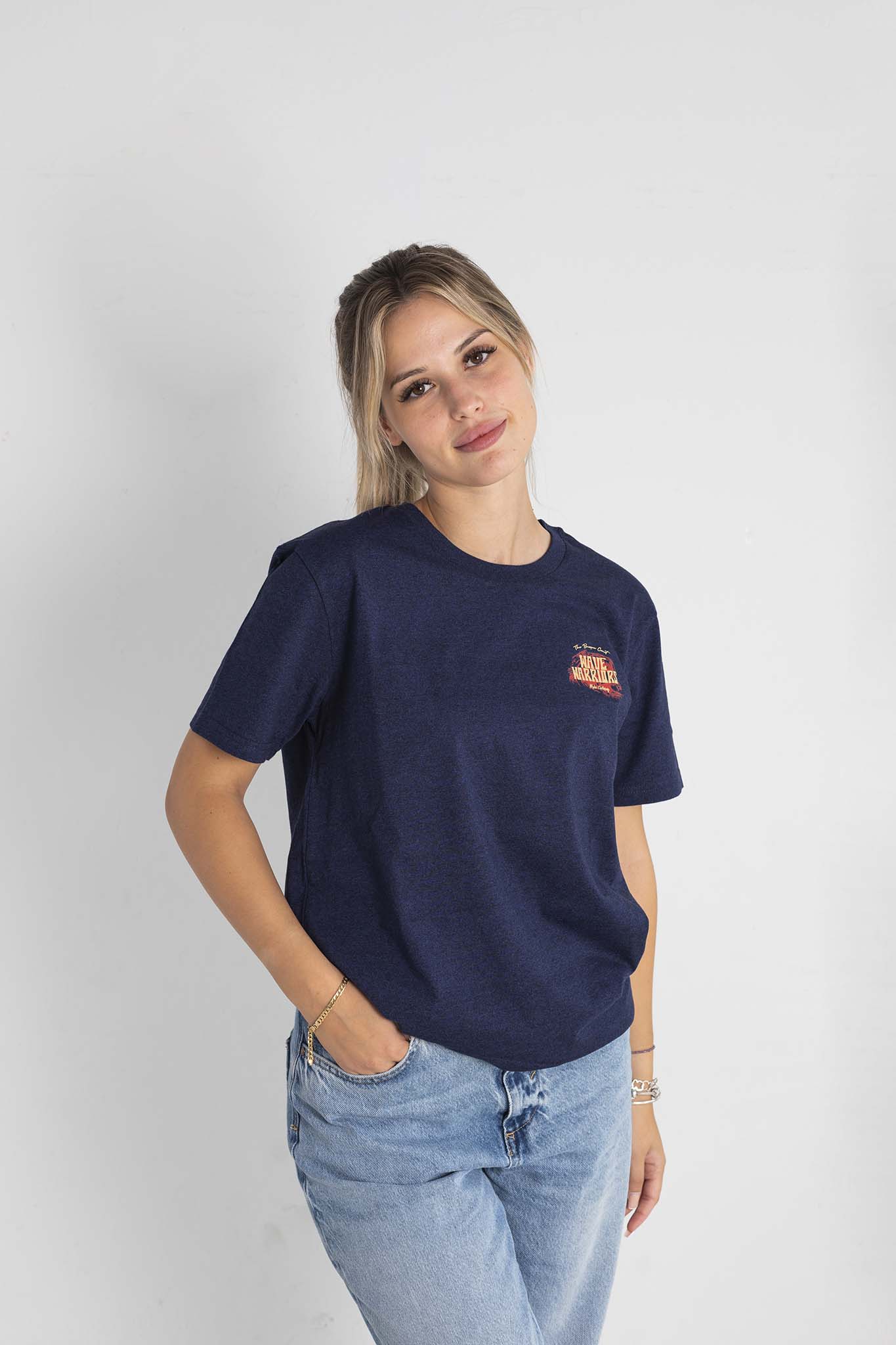 Camiseta WAVE WARRIORS mellange marino
