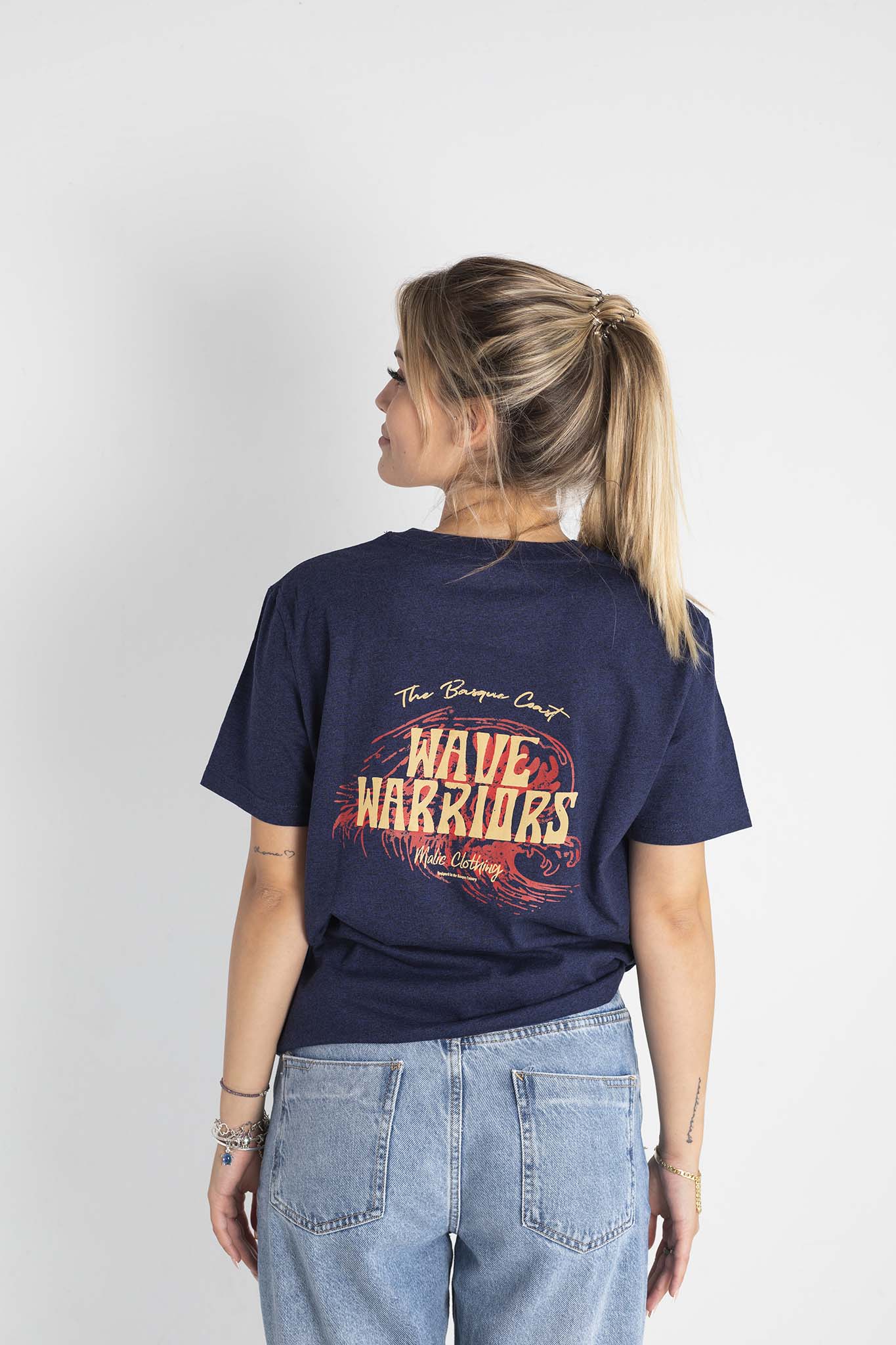 Camiseta WAVE WARRIORS mellange marino