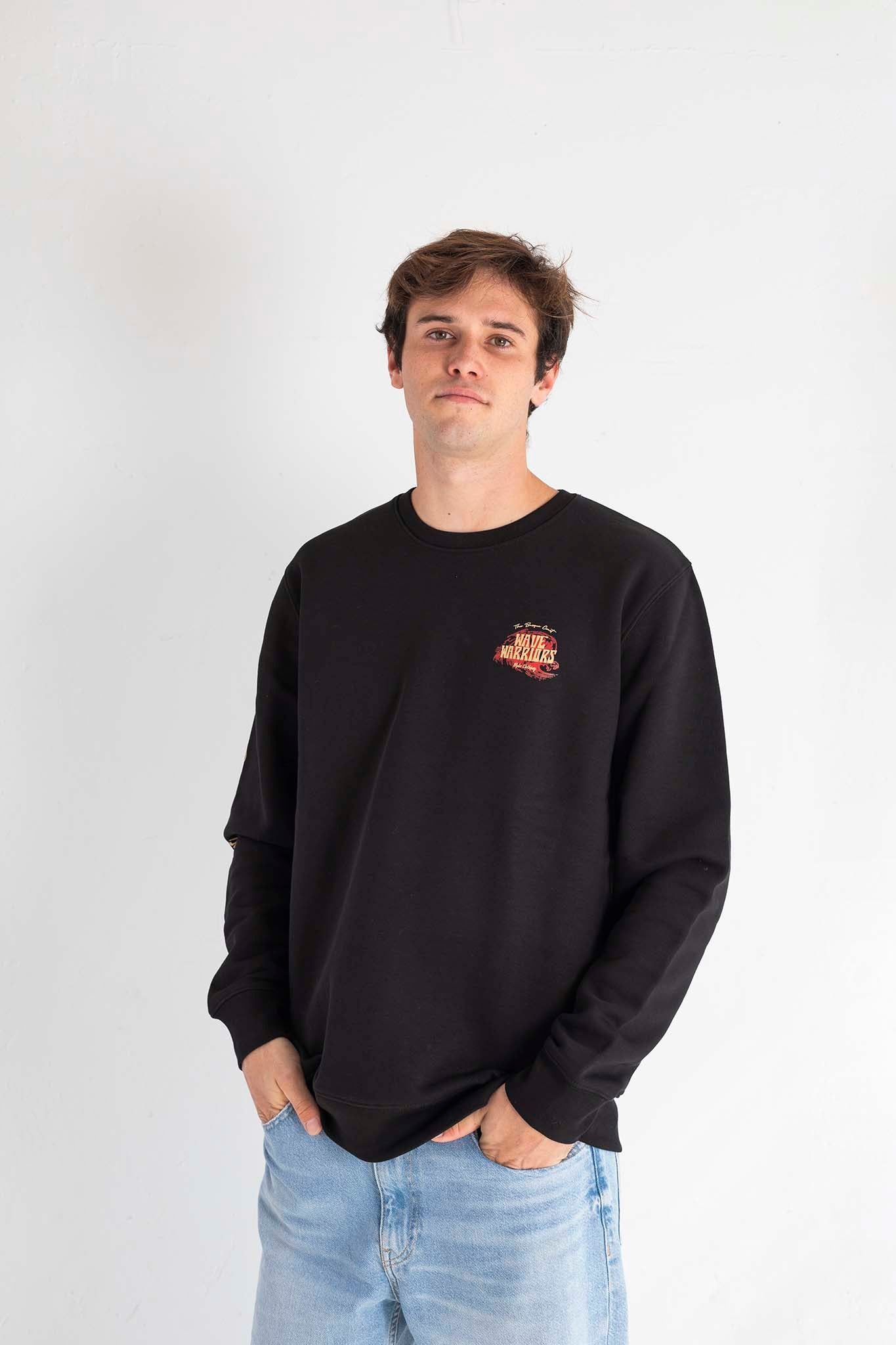 Sudadera WAVE WARRIORS negra