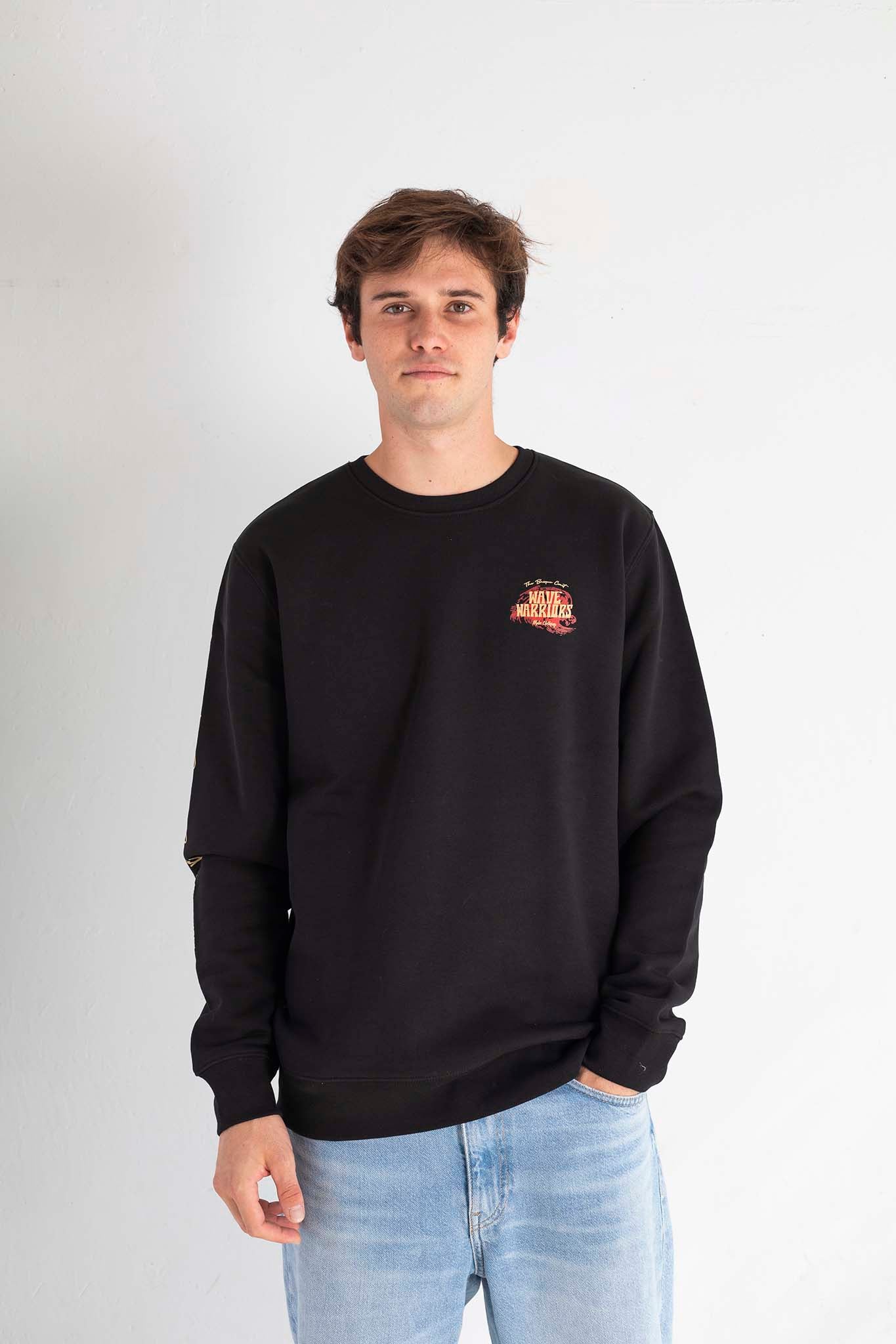 Sudadera WAVE WARRIORS negra