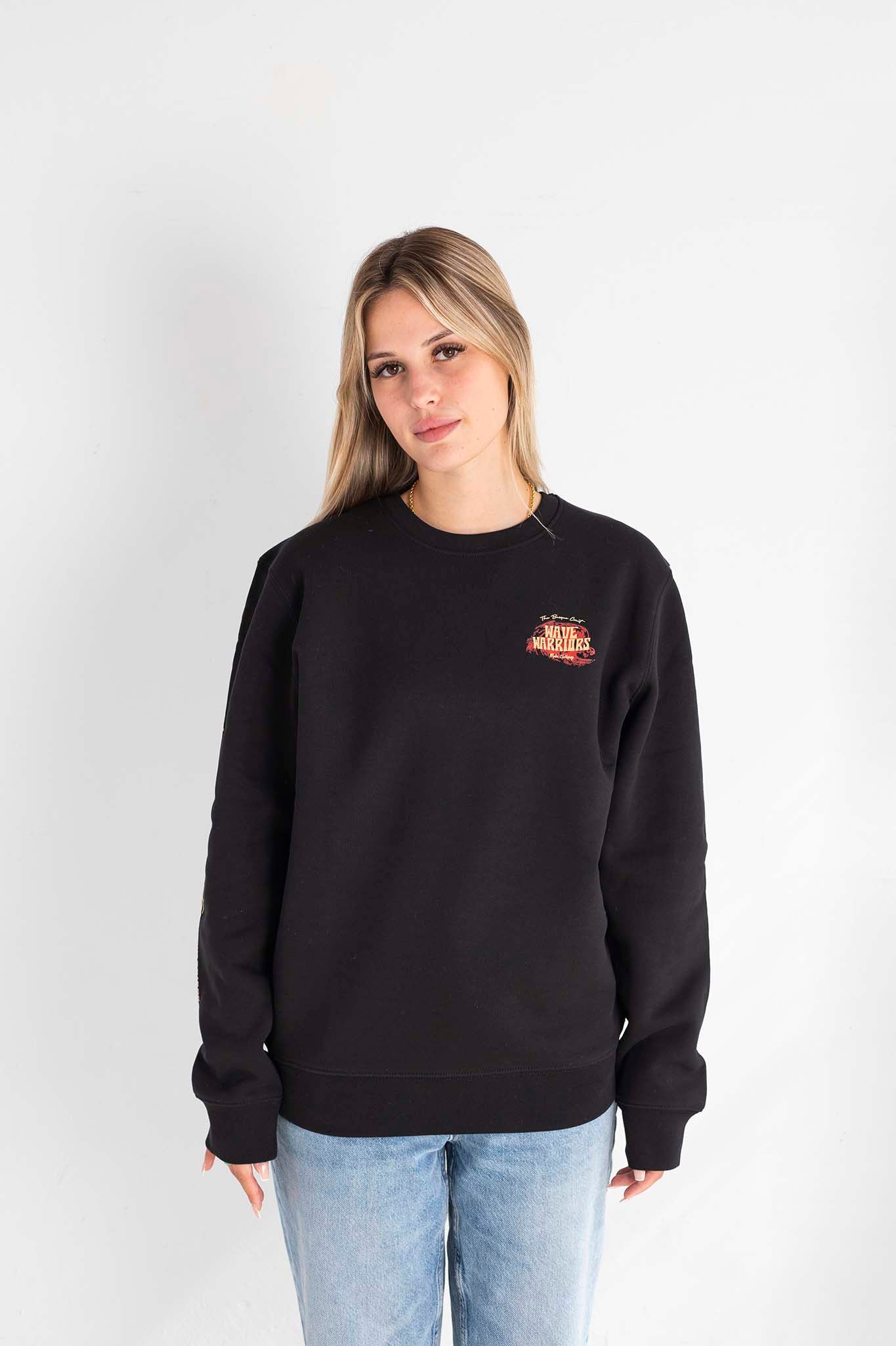 Sudadera WAVE WARRIORS negra