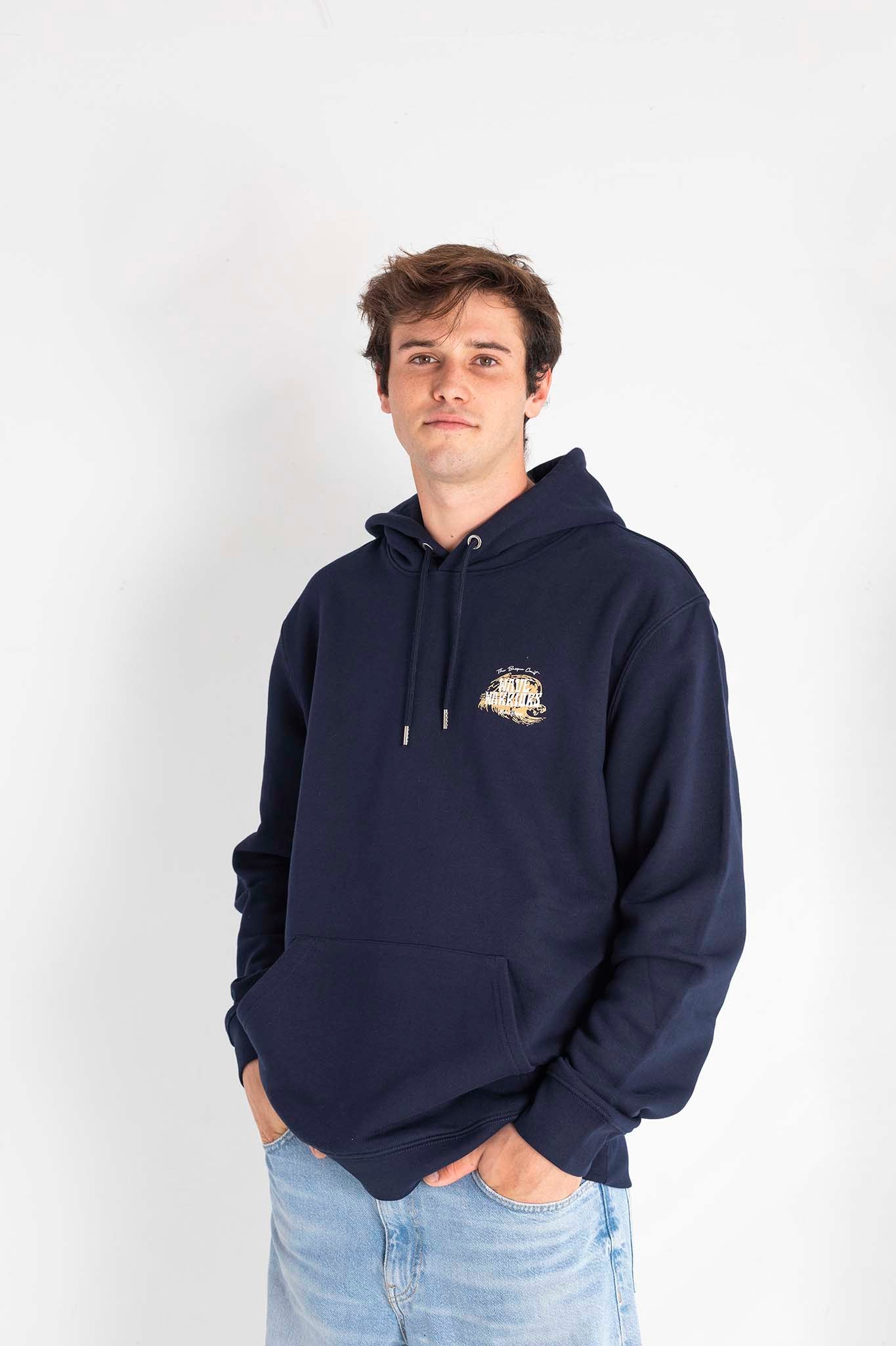 Hoodie WAVE WARRIORS azul marino