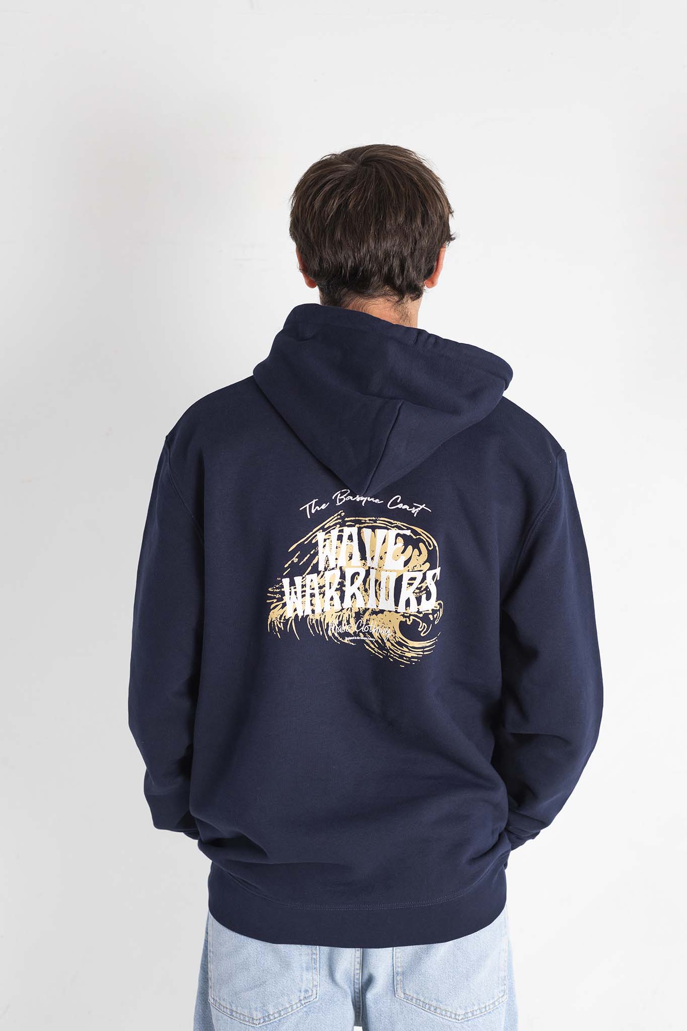 Hoodie WAVE WARRIORS azul marino