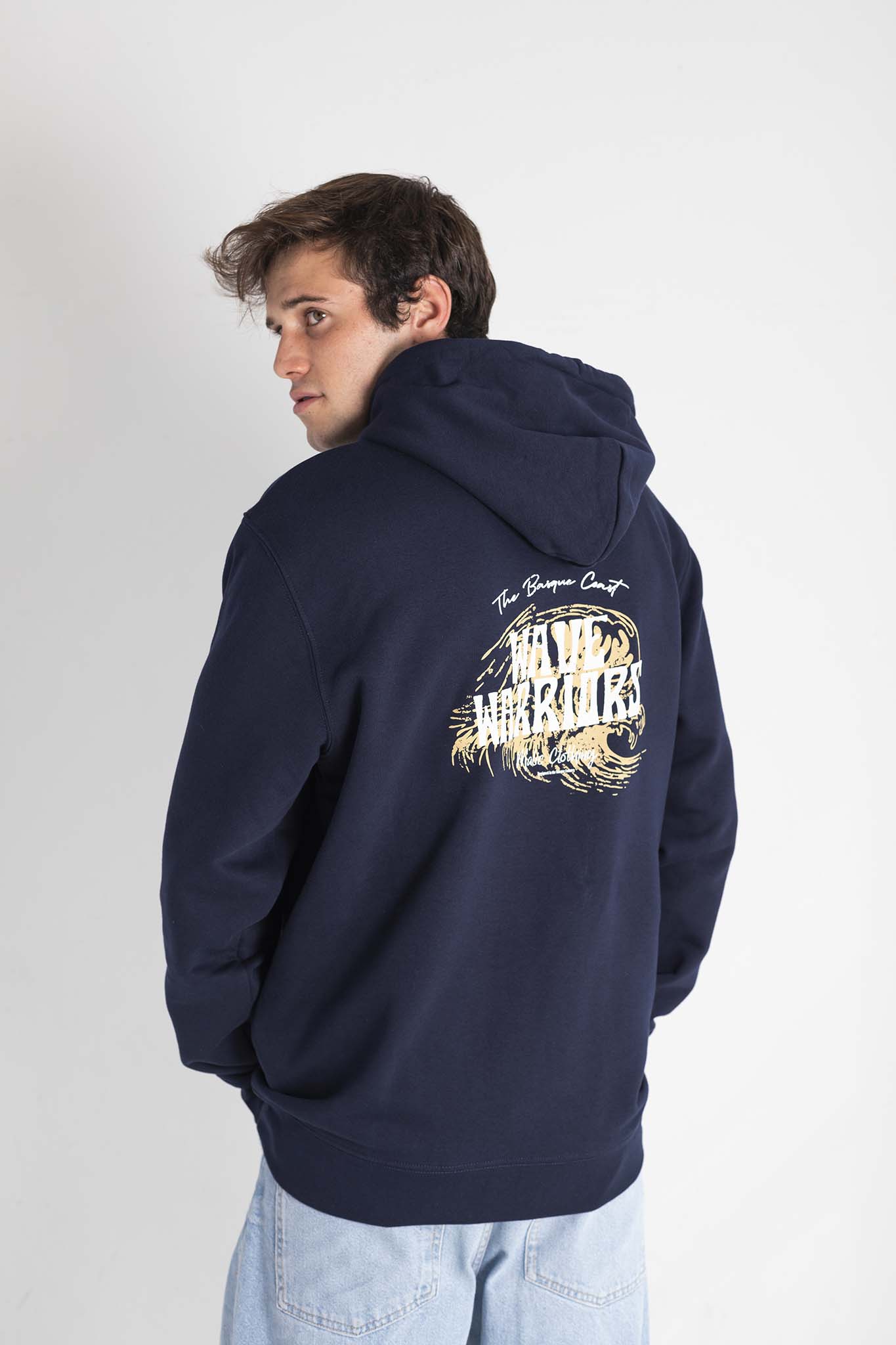 Hoodie WAVE WARRIORS azul marino