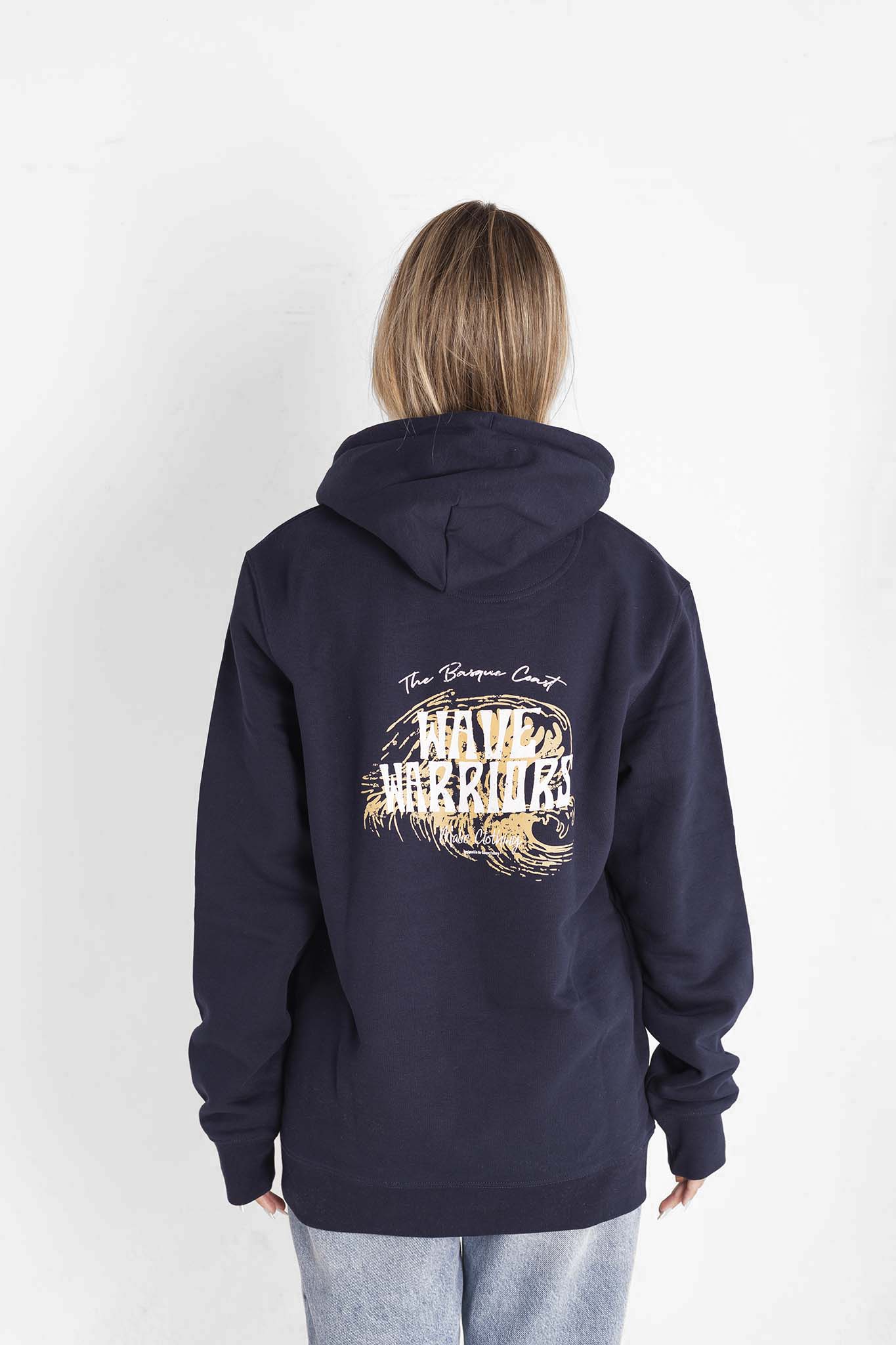 Hoodie WAVE WARRIORS azul marino