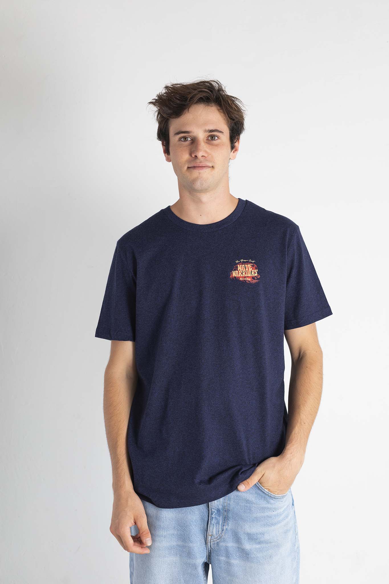 Camiseta WAVE WARRIORS mellange marino